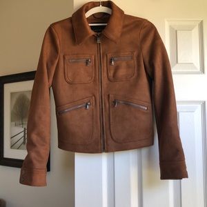 New Banana Republic Faux Suede Stretchy Jacket